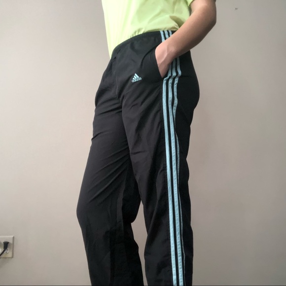 adidas Pants - Adidas Striped Track Pants w Zippers